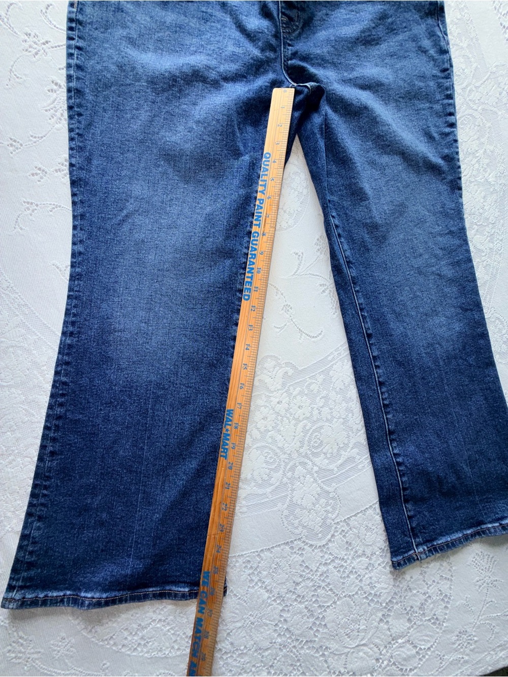 Madewell Maternity Kick Out Bootcut Jeans Blue Denim Size 33 CKP473227266 - Picture 8 of 12